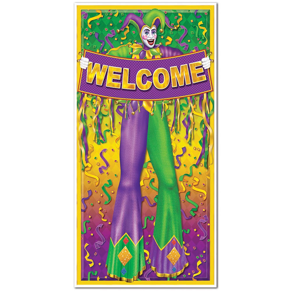 Door Cover - Mardi Gras