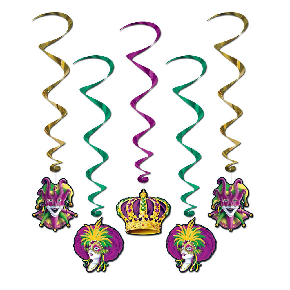 Mardi Gras Whirls 40" (5 PACK)