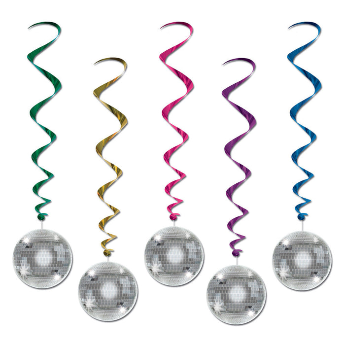 Disco Ball Whirls 3' 2" (5 PACK)