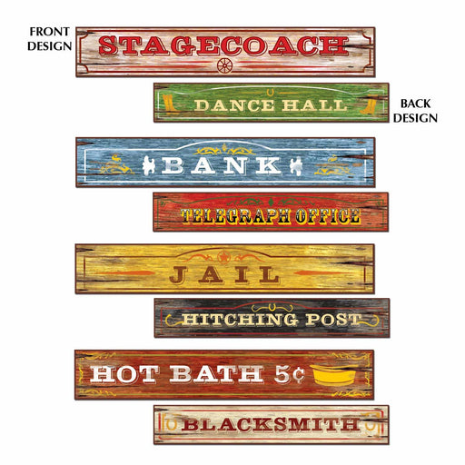 Western Sign Cutouts 24" (4 PACK)