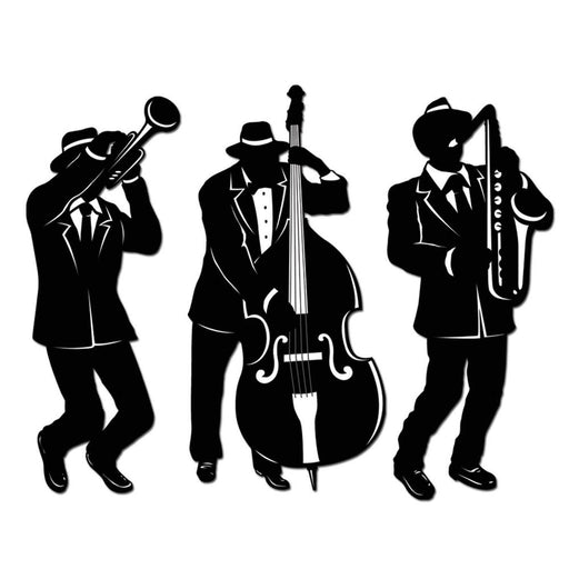 Jazz Musician Cutouts 18" (3 PACK)