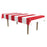 Red & White Stripes Tablecover 54" x 108"