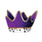 Plush Purple Mardi Gras Crown