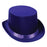 Satin Sleek Top Hat - Purple