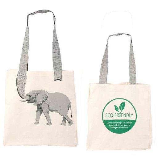 16" Elephant Tail Eco-Friendly Canvas Bag