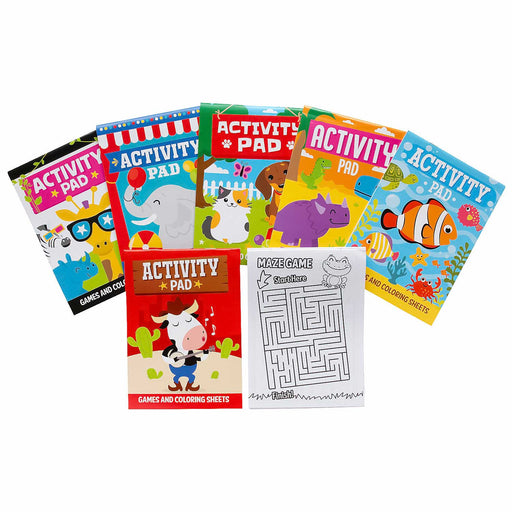 Games & Coloring Sheets Activity Pad Assortment (DZ)