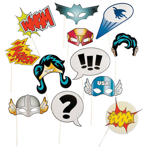 Photo Props - Superhero (12 PACK)