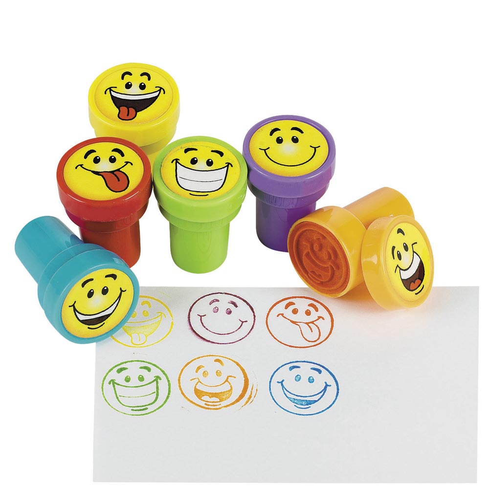 Ink Stampers - Smiley Goofy Faces (24 PACK)