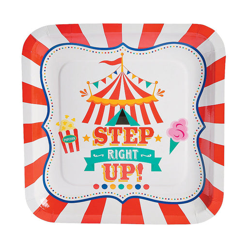 Carnival Paper Dinner Plates 9" (8 PACK)