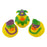 Mardi Gras Rubber Ducks 2" (DZ)