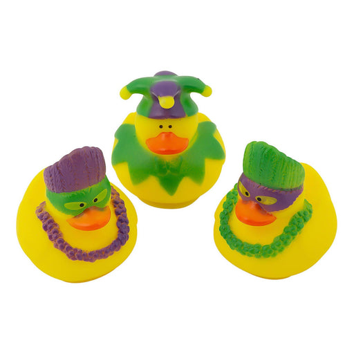 Mardi Gras Rubber Ducks 2" (DZ)