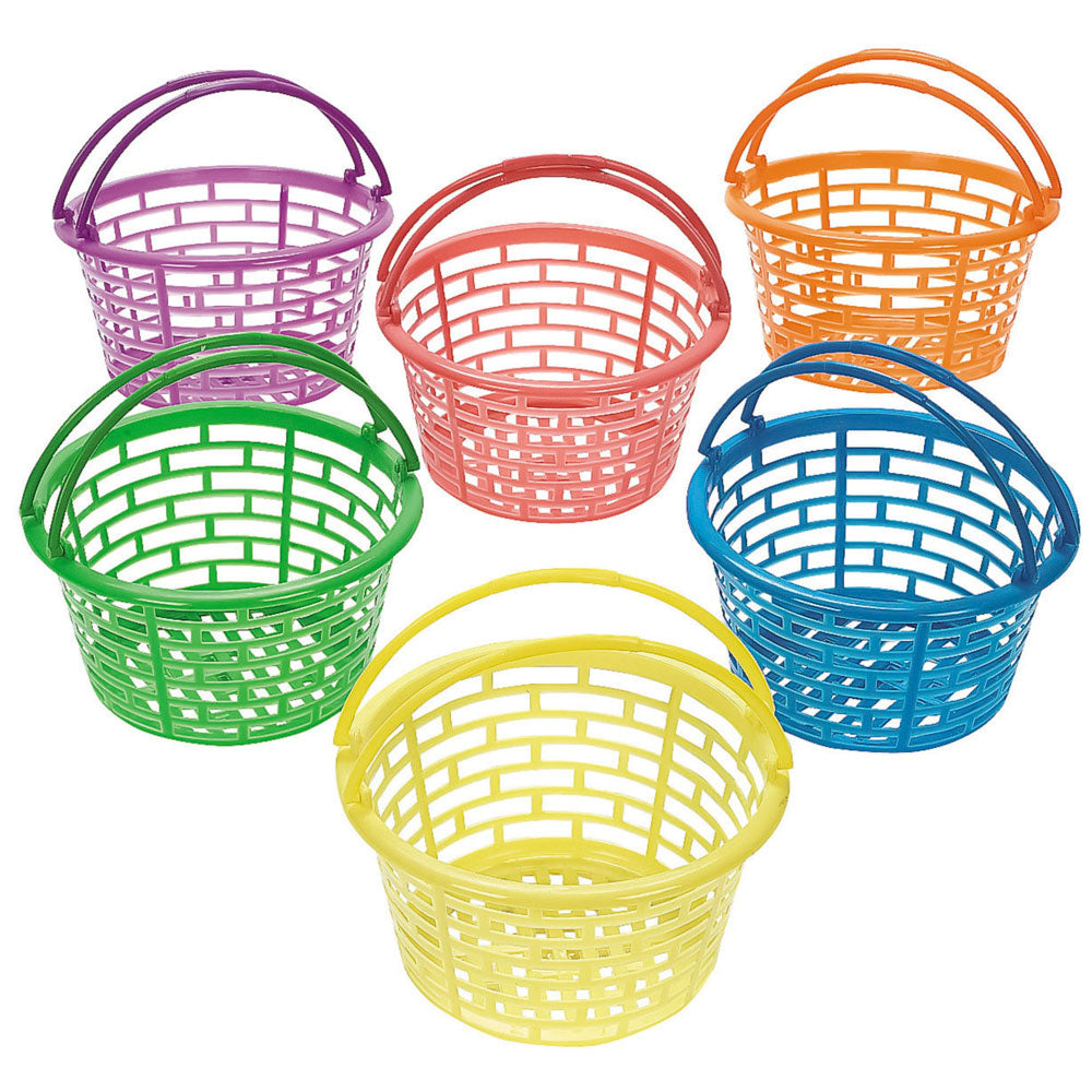 Plastic Easter Baskets 6" (DZ)