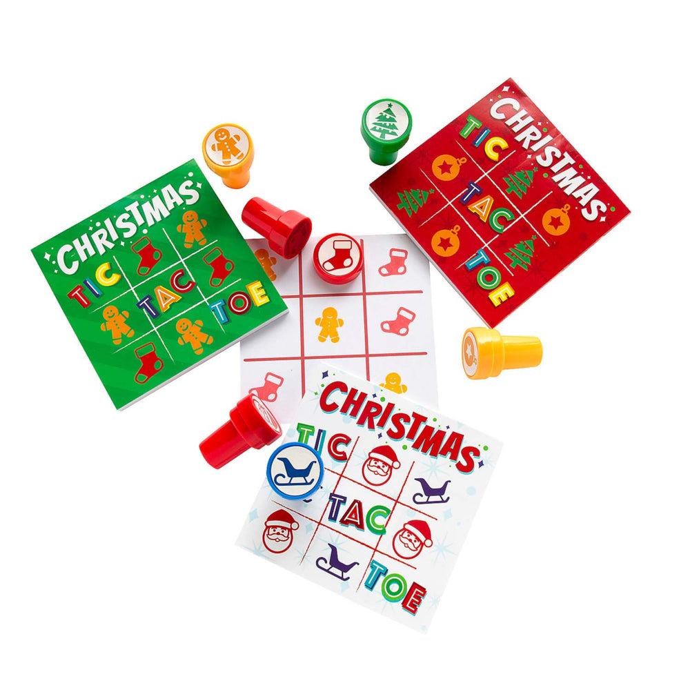 Tic-Tac-Toe Game with Christmas Stampers Assorted