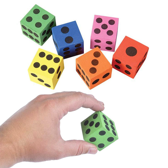 Foam Dice 1-1/2" (DZ)