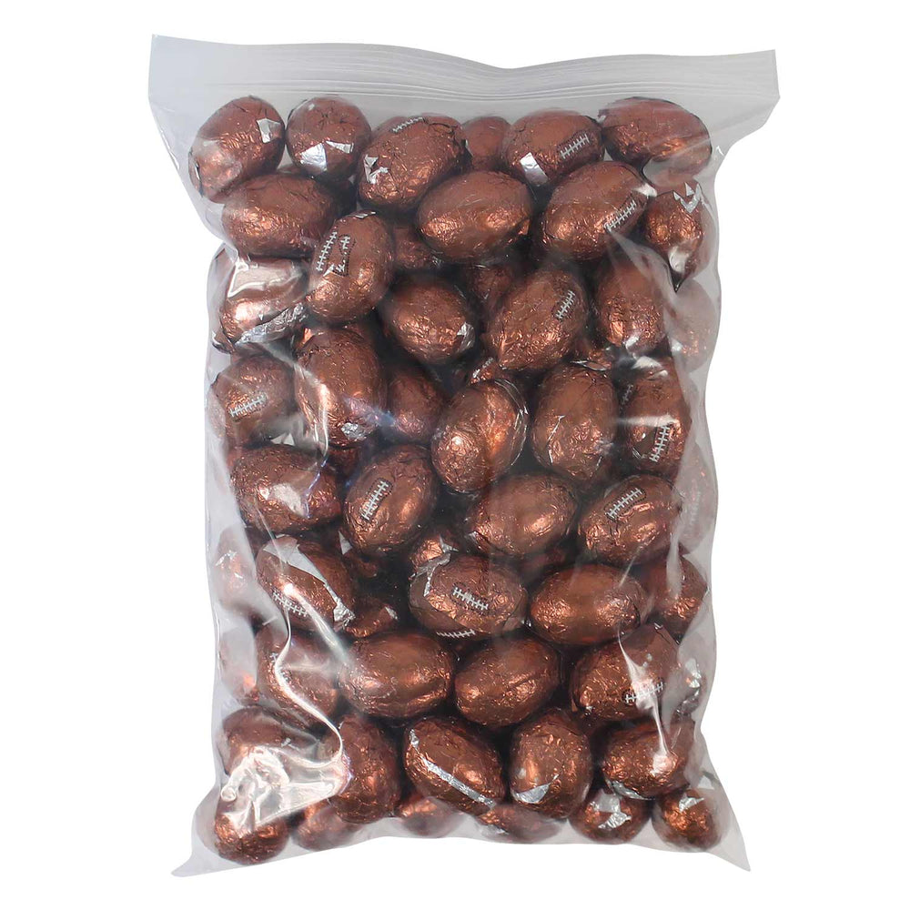 Chocolate Footballs 1" (100 PACK)