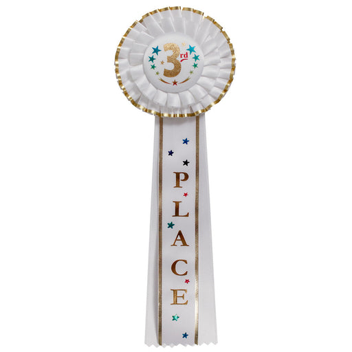 Deluxe Award Rosette - 3rd Place 12"