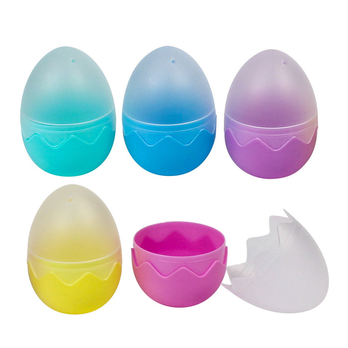 Empty Clear/Color Egg Containers 2.5" (5 PACK)