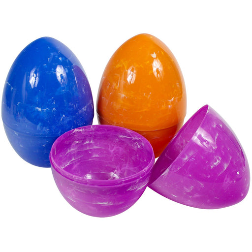 Empty Jumbo Marbleized Easter Egg Assorted 10"