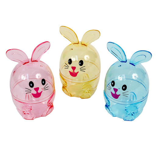 Clear Bunny Shaped Egg Containers 3" (3 PACK)