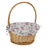 Wicker Lined Easter Basket 13" x 15"