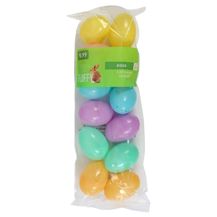 Closeout Easter Eggs Pastel 2.25" (12 Pack)