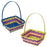 Square Bamboo Easter Basket Assorted 11"