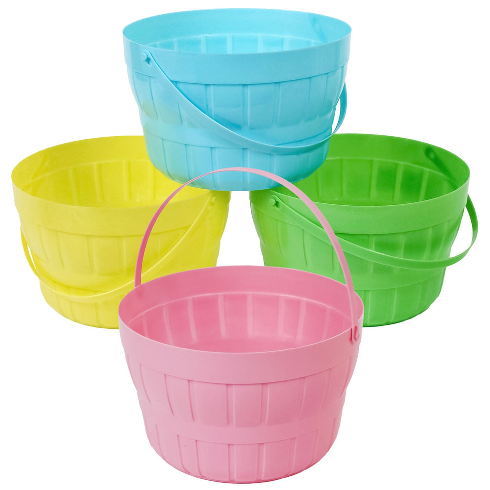 Plastic Easter Basket Assorted 8"