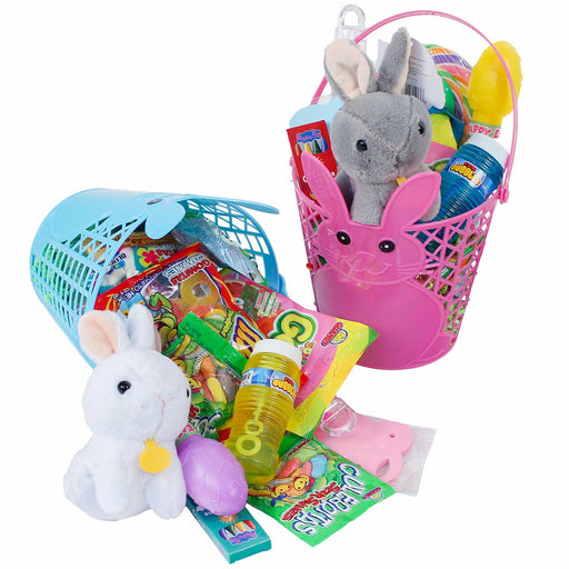 Filled Plastic Bunny Basket