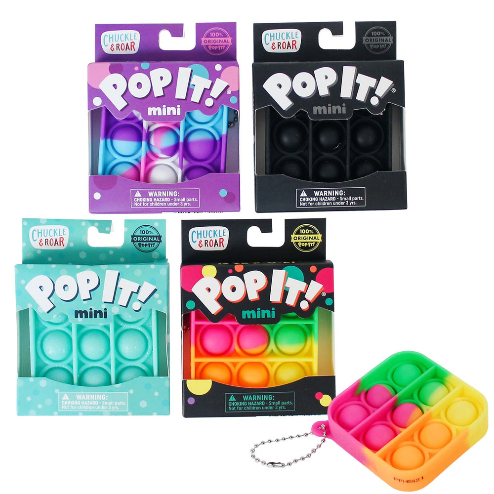 Pop It! Mini Bubble Popper Keychain Assorted 2.5"