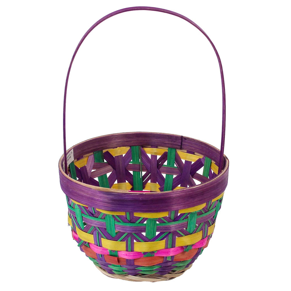 Easter Basket - Small Round Bamboo