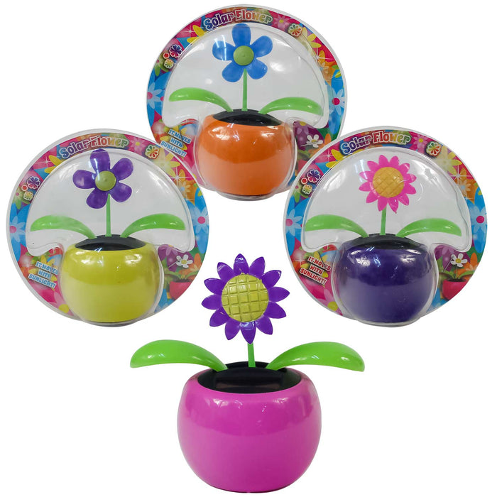 Closeout Flower Solar Toy Assorted 4"