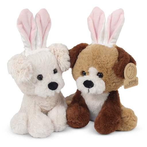 Plush Puppy Dog with Bunny Ears Assorted 8"