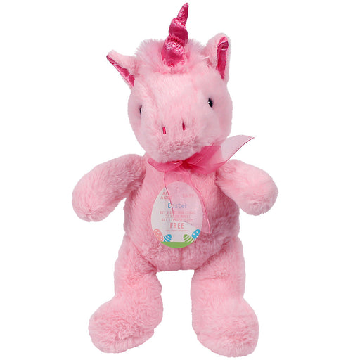 Easter Plush Pink Unicorn 15"