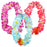 Lei Poly Flower Assorted 40"