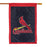 St. Louis Cardinals Applique House Flag 44"