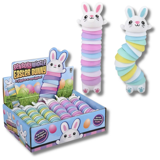 Easter Bunny Sensory Wiggle Toy- Assorted