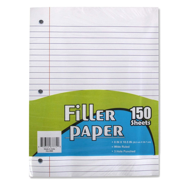 Notebook Filler Paper - Wide Ruled - 150 Sheets