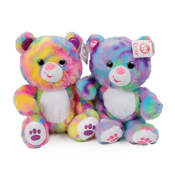 Plush Psychedelic Bear 10"