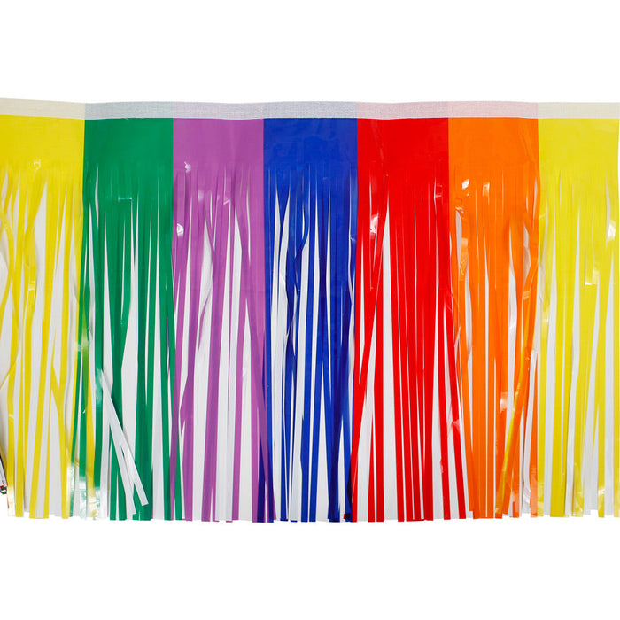 Float Drape - Vinyl Fringed 15" x 10' Rainbow