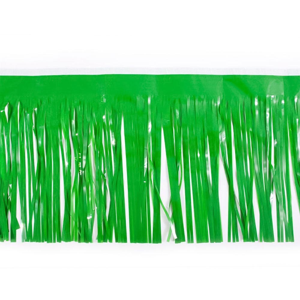 Float Drape - Vinyl Fringed 15" x 10' Green