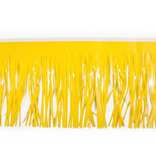 Float Drape - Vinyl Fringed 15" x 10' Yellow