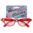 Retro Rhinestone Glasses Red