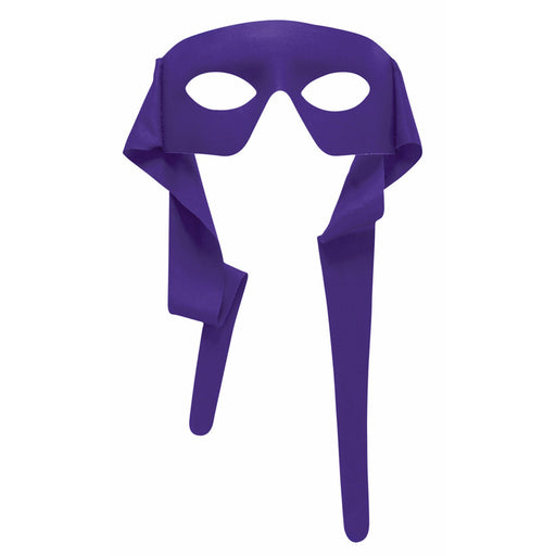 Half Mask With Ties - Purple