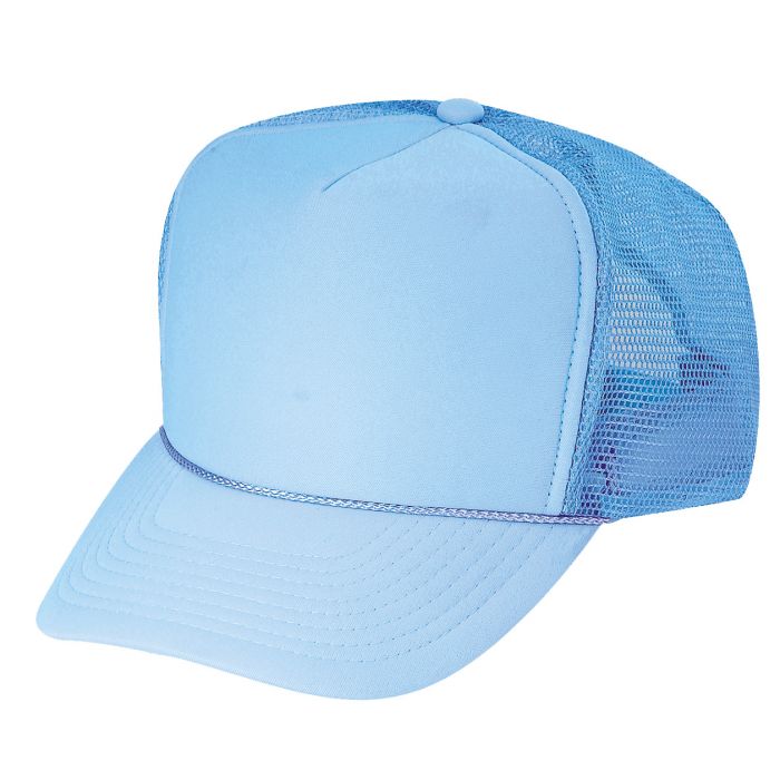 Polyester Foam Front 5-Panel Trucker Hats (Pack of 12)