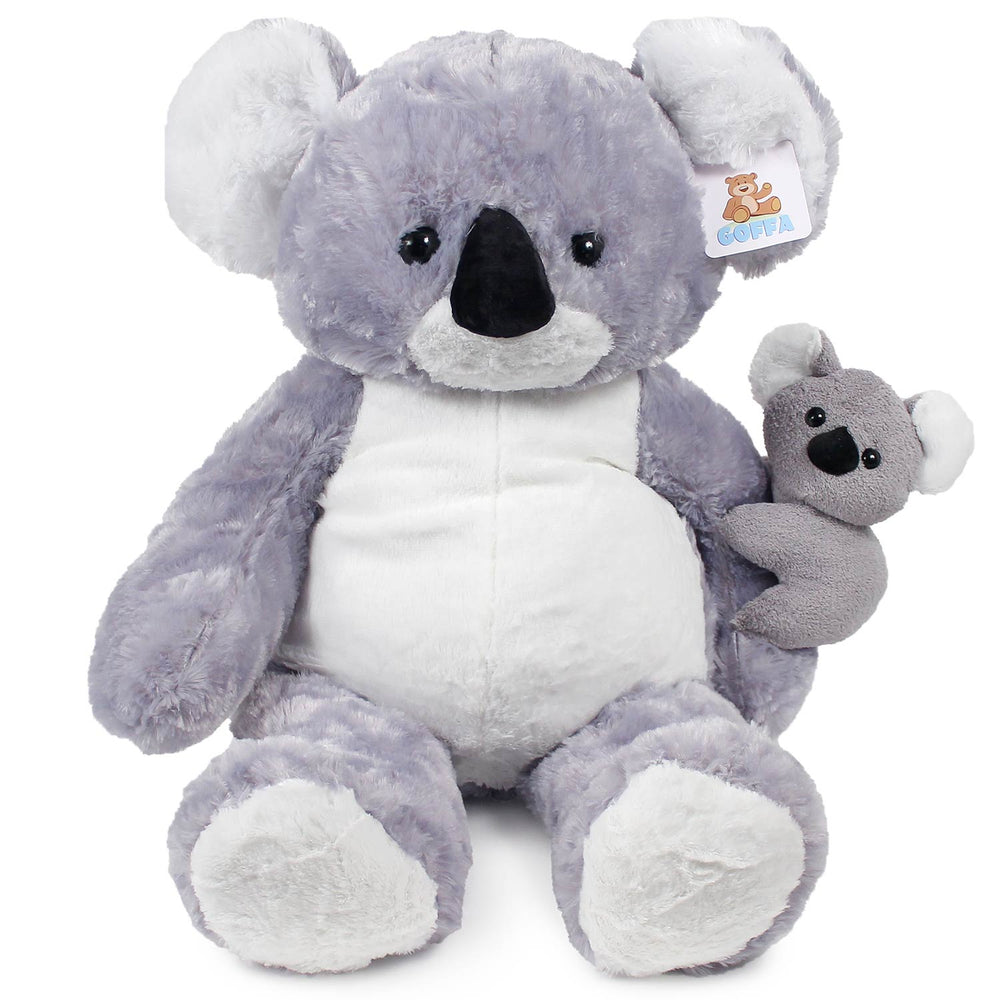 Plush Koala Bear With Baby 36"