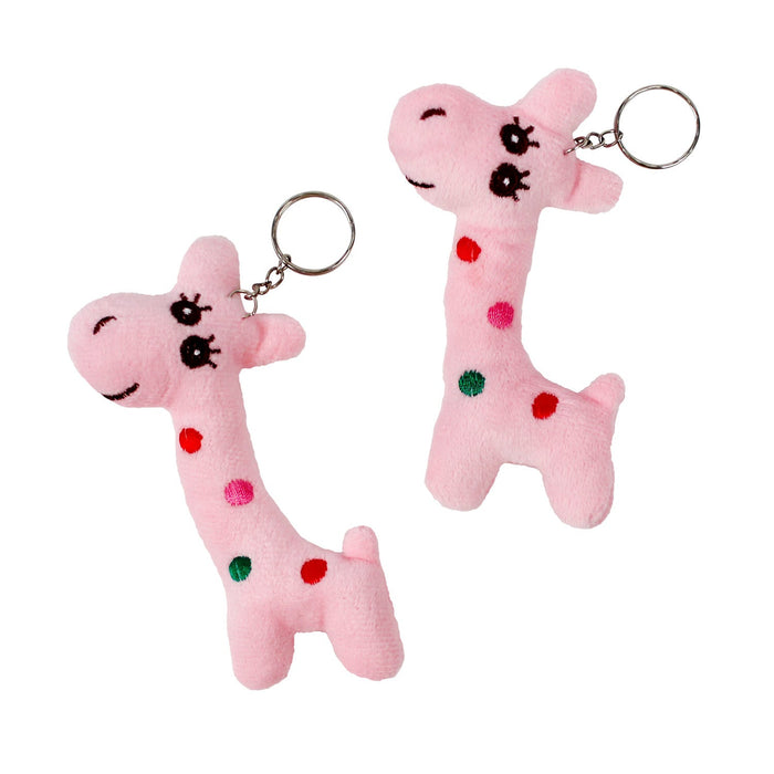 Plush Giraffe Keychain 4.5" (DZ)