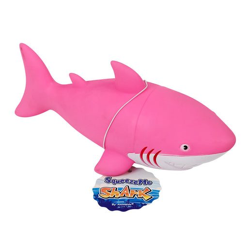 Squeeze Me Shark Pink 9"