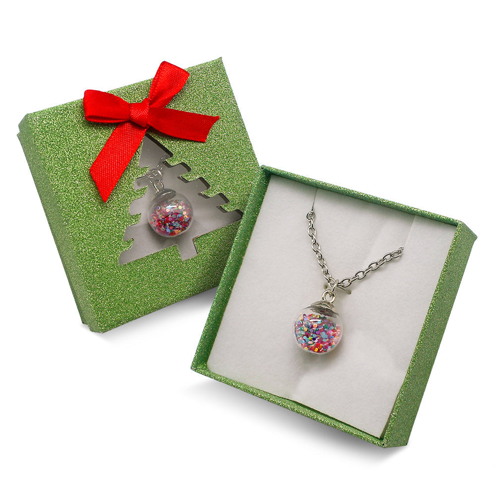 Glitter Ornament Necklace