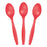 Plastic Spoons - Coral (24 PACK)