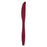 Plastic Knives - Burgundy (24 PACK)